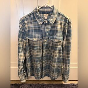 J Crew Seaboard soft knit shirt in plaid Size small